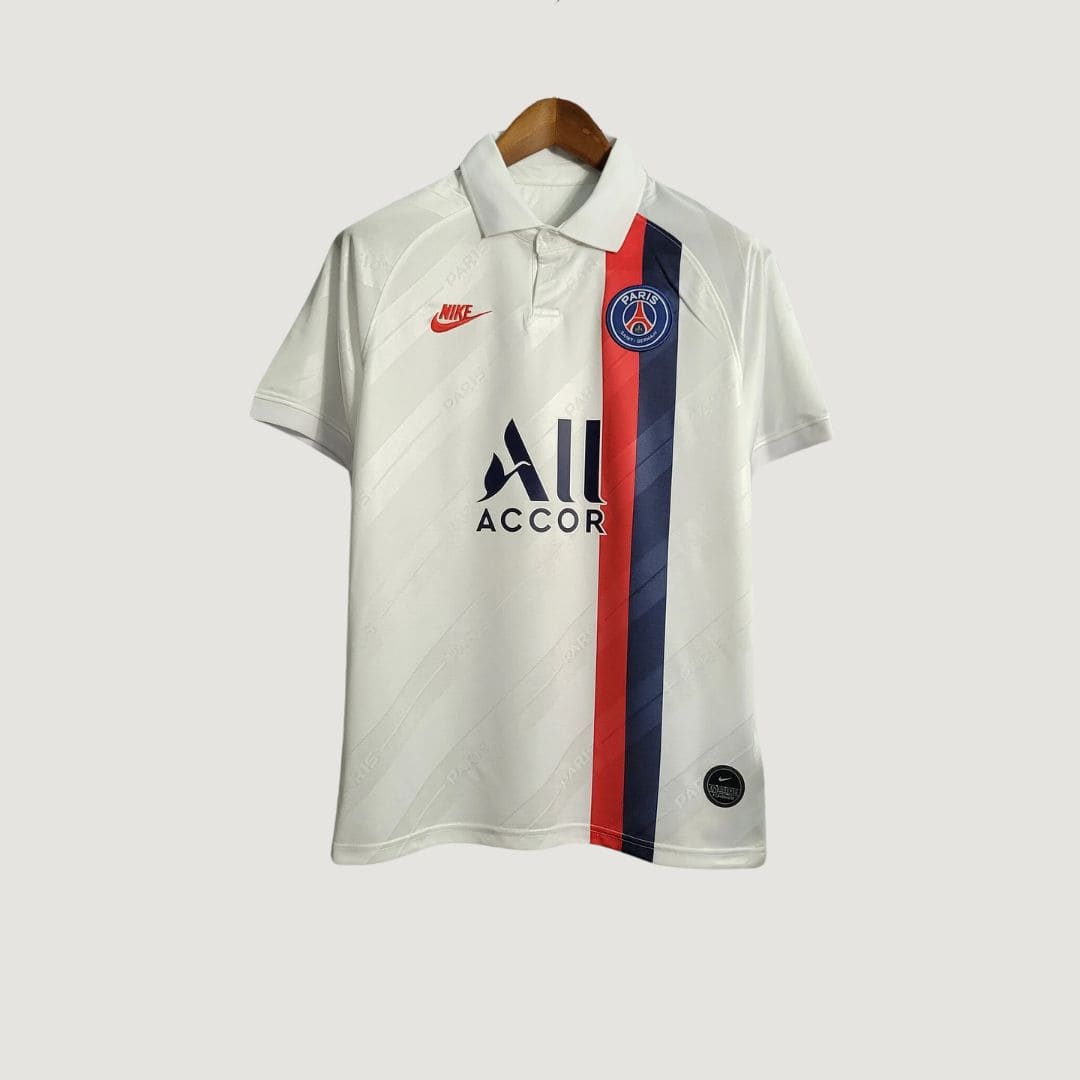 Paris Saint Germain ( PSG ) - Maillot Rétro 19/20 - Blanc