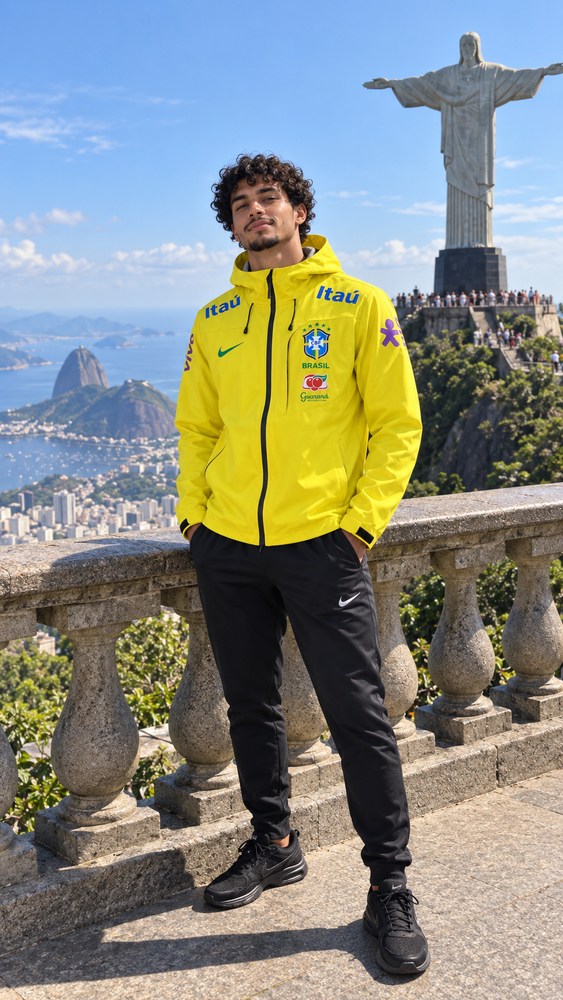 Veste Brésil CDM 2026-2027 Jaune