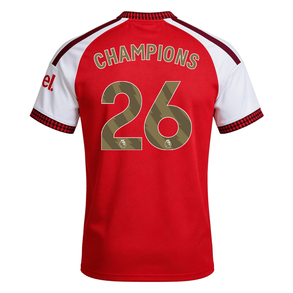 CHAMPIONS #26 Mens Arsenal Home Jersey 2026/27